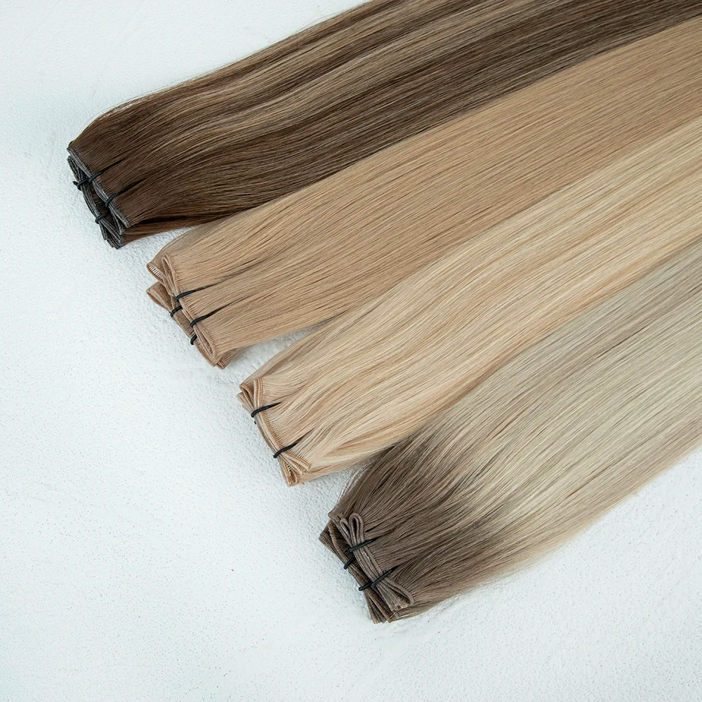 LeShine Solan Remy Hair Thin Invisible Cuticle Aligned Genius Weft Hair Extension
