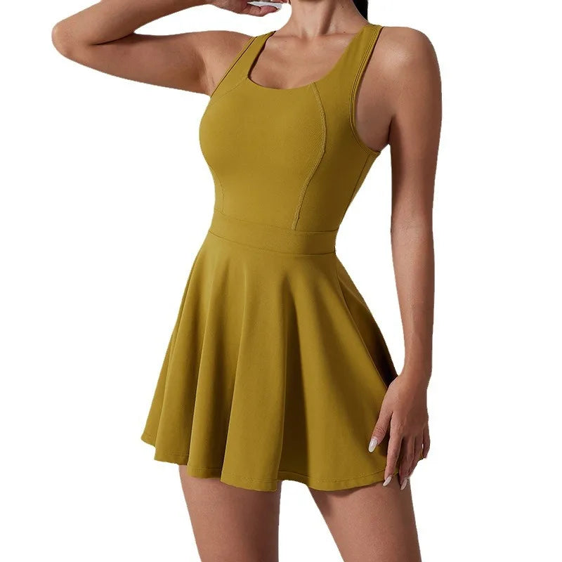 Womens Casual Sports Skirt Sexy Golf Suit Tennis Skirt