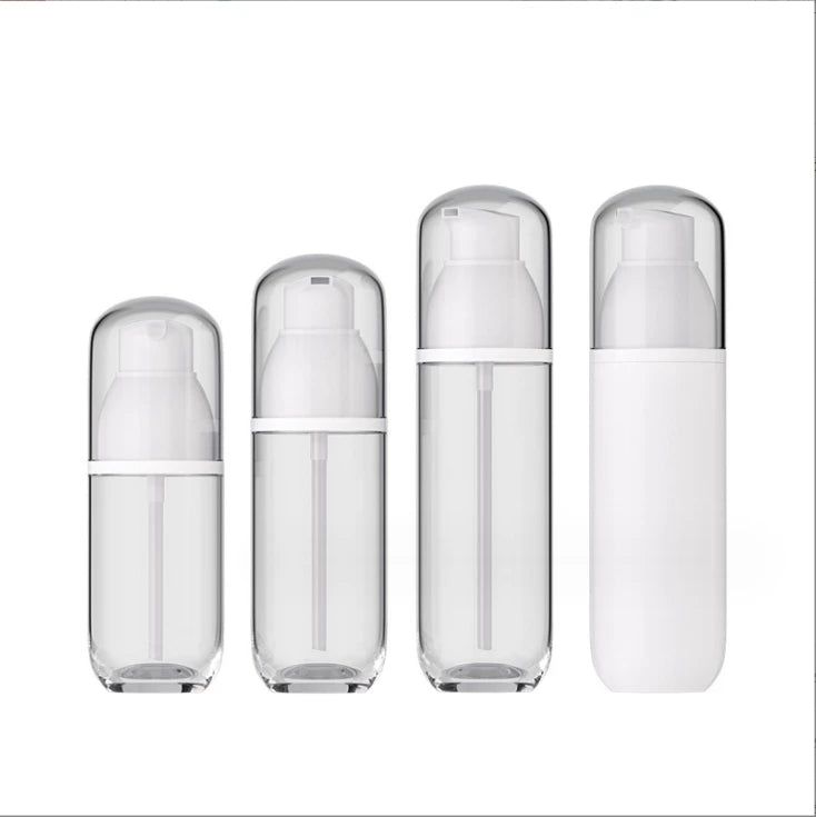 80ml/120ml White Fine Fog Spray Flask New Lotion Sub Bottle Package for Skincare for Serum Shampoo Blush with Pump Sealer