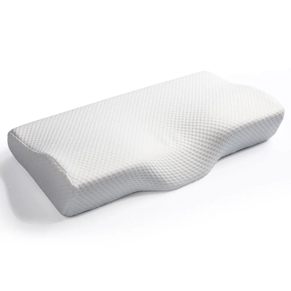 HNOS CUSTOM LOGO Ergonomic Contour Butterfly Memory Foam Orthopedic Cervical Bed Pillow for Neck Pain Relief
