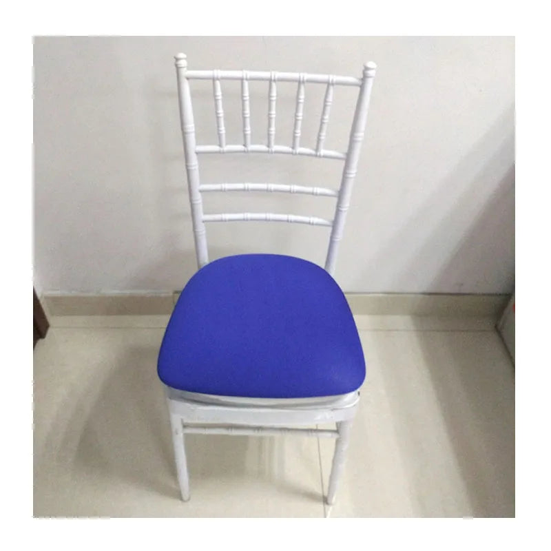 Plain Color Almofada De Assento Montada 50*55cm Oval Design Bamboo Chair Cushion Soft Elastic Fully Cover Fitted Seat Cushion