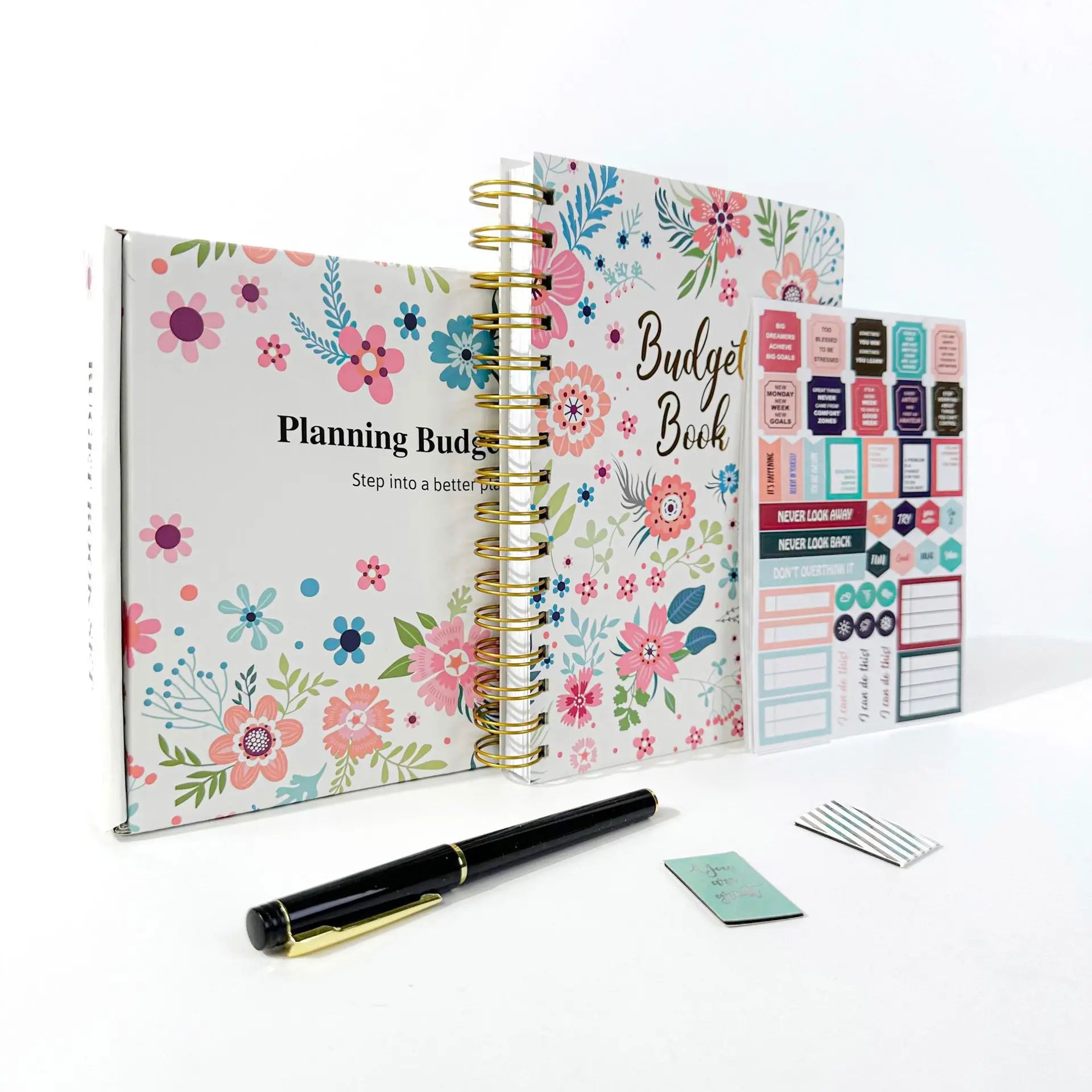 New Design Custom Cuaderno Catalogue Transfer Printing Rose Gold Foil Spiral Organizer Hardcover Journal Diary Notebook
