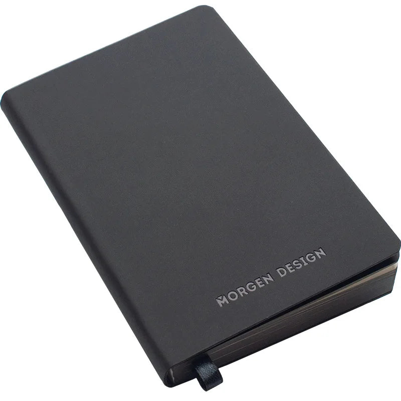 Promotional Custom Logo Gifts Business Black PU Planner A4 A5 Leather Journal Notebook