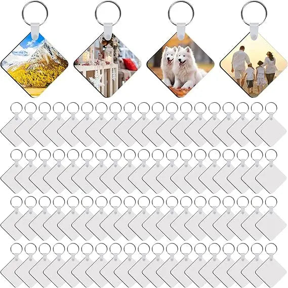 Home Decoration DIY Personalized Sublimation BlankMDF Keychains