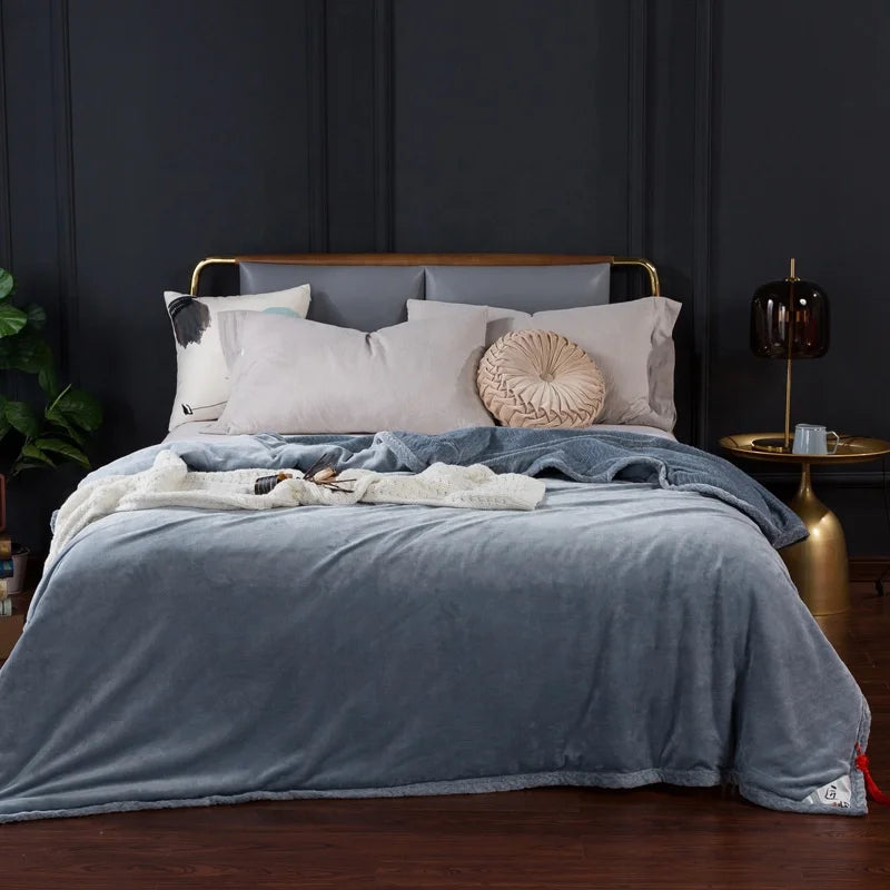 2024 Hot Selling Promotion Throw Velvet Blanket  Bed Blanket for Home