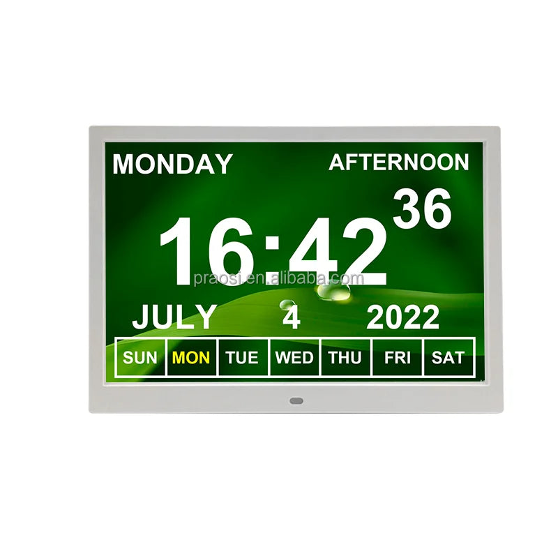 Most Popular Large Size Medication Reminder Digital Calendar Day Clock 14 Inch Dementia Alzheimer's Day Clock