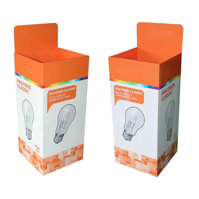 Custom Offest Printing Retail Dump Bins Corrugated Recycled Paper  Foldable Cardboard Dump Bins Display