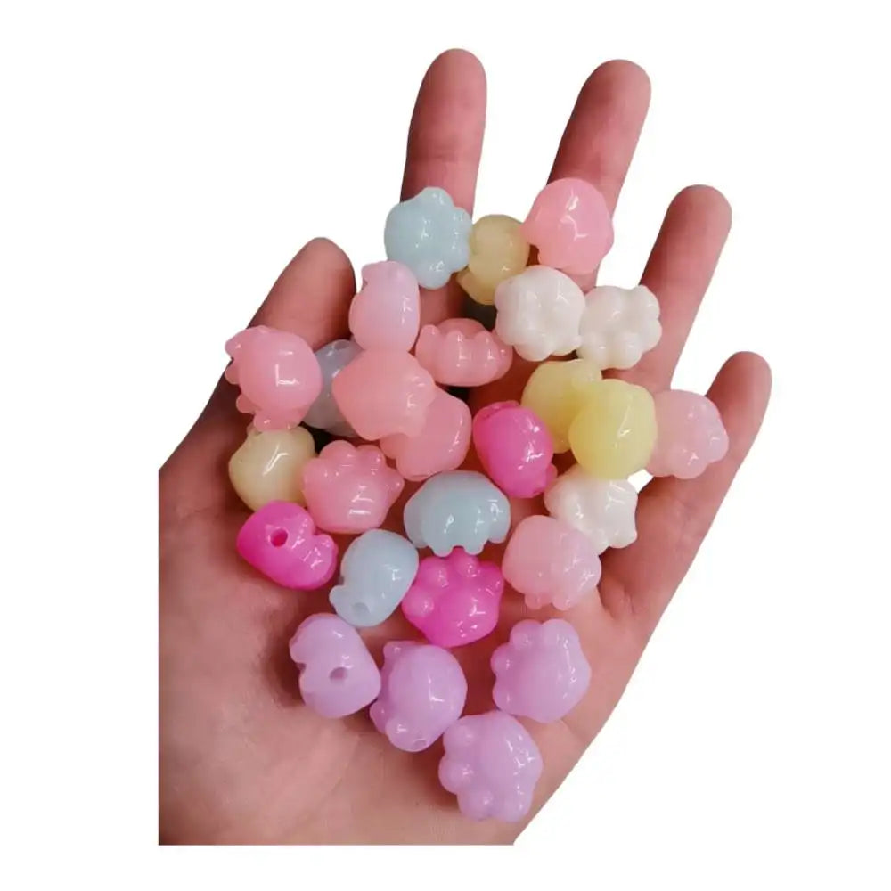 New Arrivals All Kinds of Colours Acrylic Beads Pow Heart Flower Gift Decor for DIY Decoration