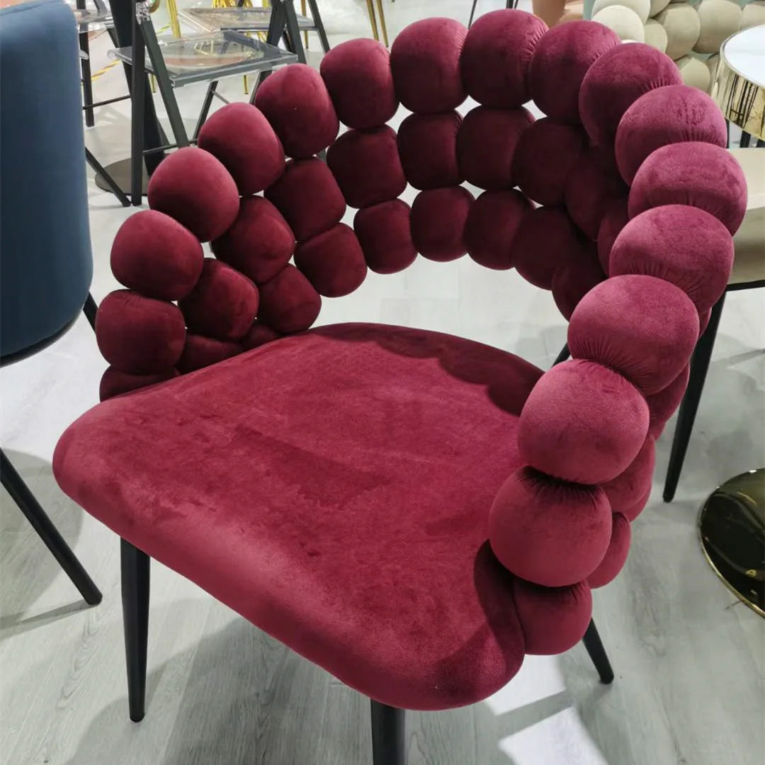 Modern  Furniture Restaurant Furniture Solid Iron Leg or Ash Wood Leg Velvet Seat Dining Chair