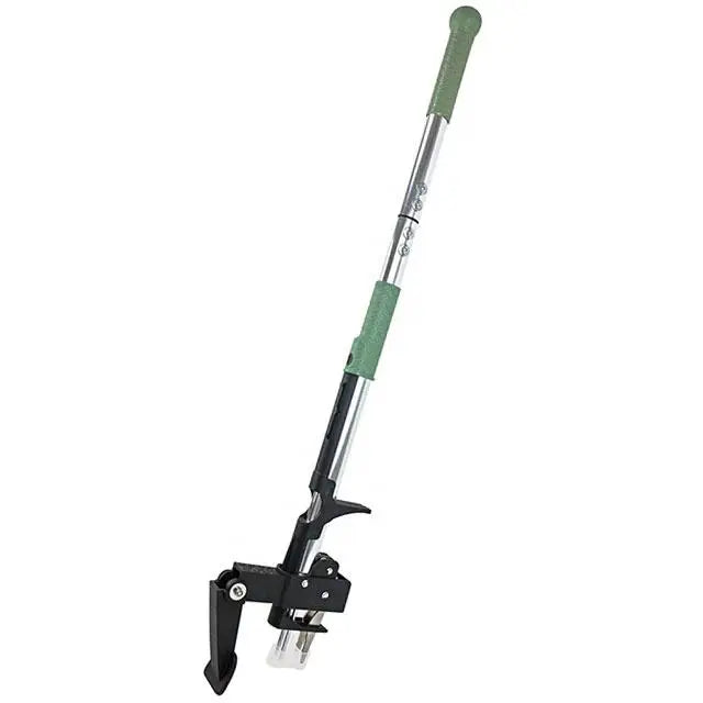 Ubest Industrial Grade 2 Section Metal Handle Mechanical Hand Weed Tool Black 100CM