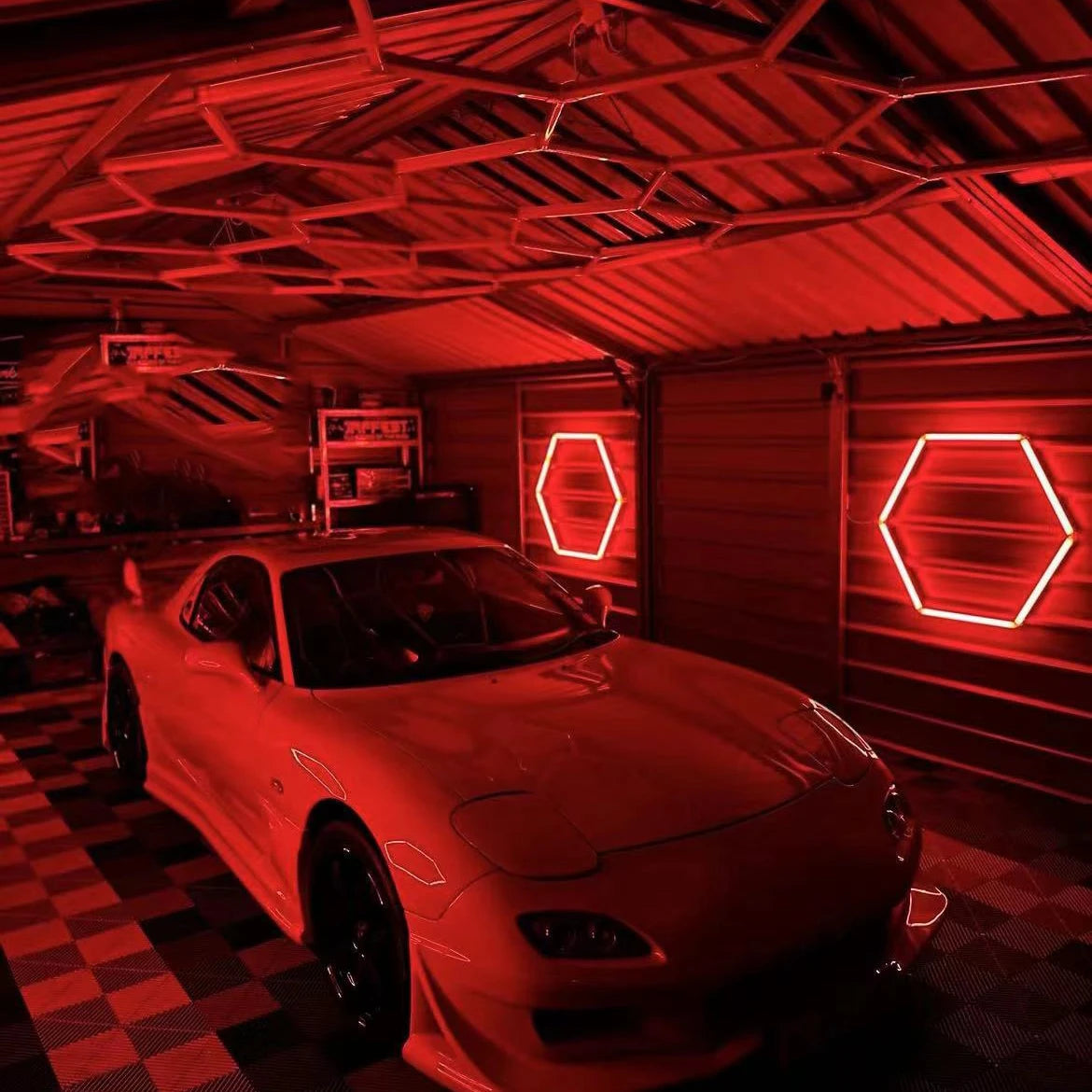 Designed Car Hexagon Led Light Garage Lighting for the Car Workshop