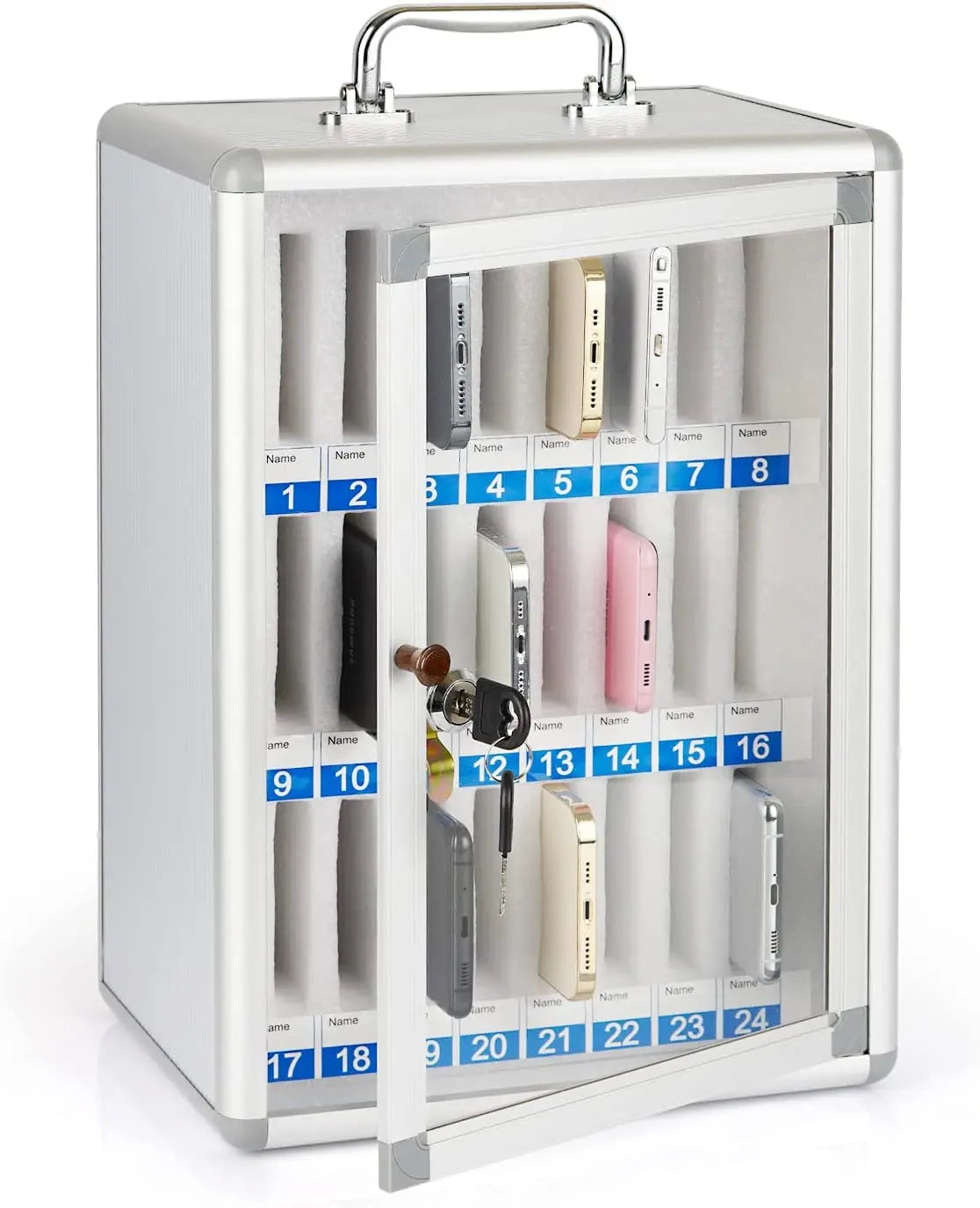 Aluminum Alloy Pocket Chart Cell Phone Storage Carry Case Tool Case