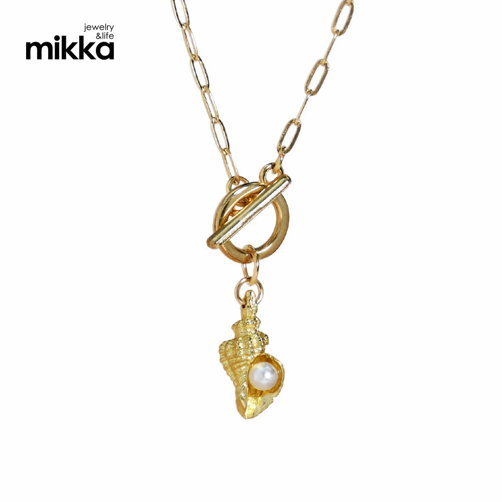 Wholesale Color Rice Bead Necklace Female Niche Does Not Fade Multi-layer Beaded Shell Clavicle Chain
