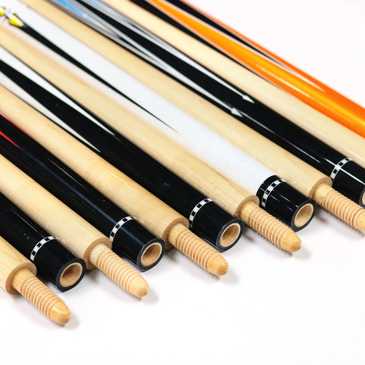 Newest Wood Joint  Maple Wood 1/2 Jointed 58 Inch  13mm Tip Billiard Carom Cue 3 Cushion Stick