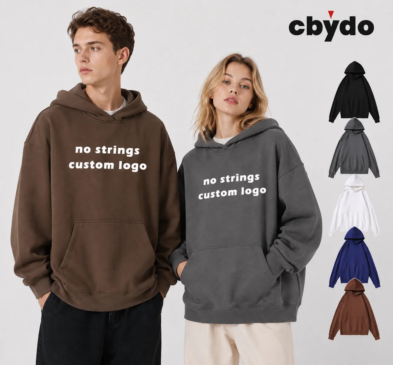 OEM Clothing Manufacturers 460g Sweatsuits With No Strings Heavyweight 100% Cotton Oversized Men's Blank Unisex Custom Hoodie