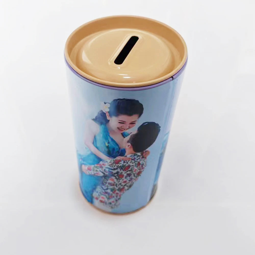 14.5*7.5cm Blank Sublimed Tinplate Piggy Bank