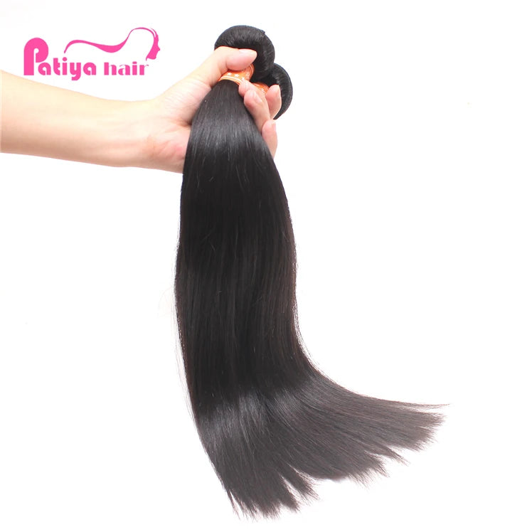 Min Order 1 Piece Double Weft Remy Hair Bundles Eurasian Hair Vendors Wholesale Unprocessed Natural Straight Eurasian Raw Hai
