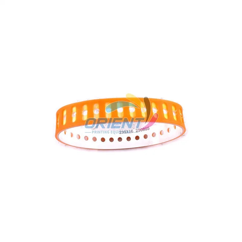 Better Quality Suction Slowdown Belt 32 Holes 235x16mm 235*16mm P8147382 Slow Down Belt for KBA Offset Press Parts With Groov
