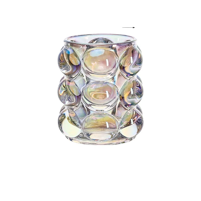 Luxury 200ml Glass Round Ball Cup Creative Modern Design Pen Holder for Makeup Candlestick Candle Storage Drinkware Great Gif