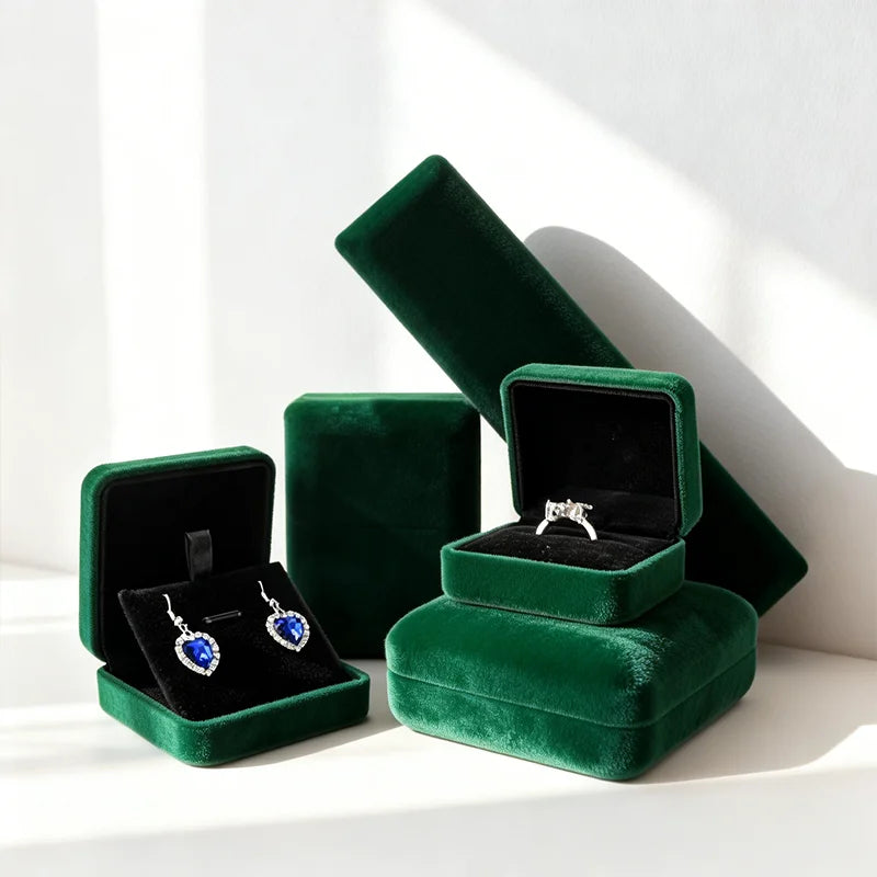 Custom Luxury Private Logo High Quality Earring Bracelet Necklace Case Organizer Storage Jewelry Full Set PU Paper Packaging 
