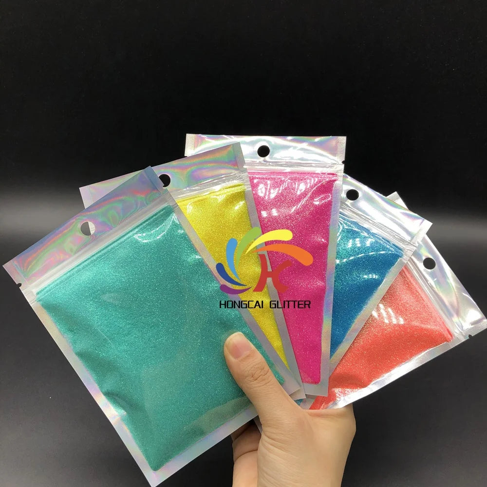 Ultra Fine Glitter Wholesale Glitters Sequins Dust 2OZ Laser Bag Packaging for Christmas Decorations