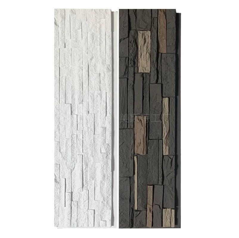Artificial Stone Soundproof Waterproof 3d Luxury Wall Panel Pu Stone Polyurethane Artificial Stone
