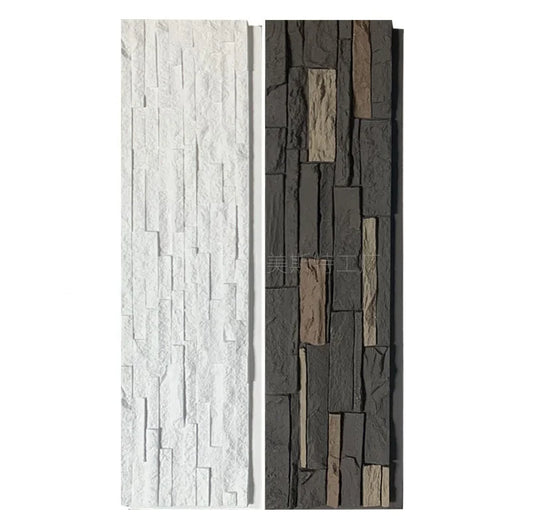Artificial Stone Soundproof Waterproof 3d Luxury Wall Panel Pu Stone Polyurethane Artificial Stone
