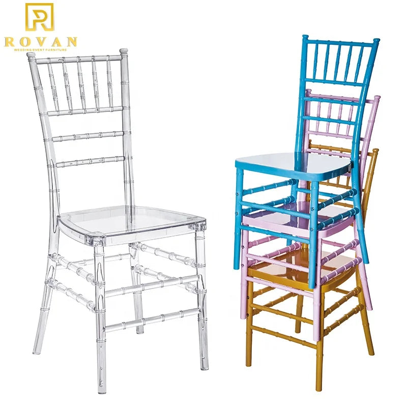 RTS TOP Cheaper Acrylic Chair Dining Folding Garden Stacking Wedding Chairs for Sale