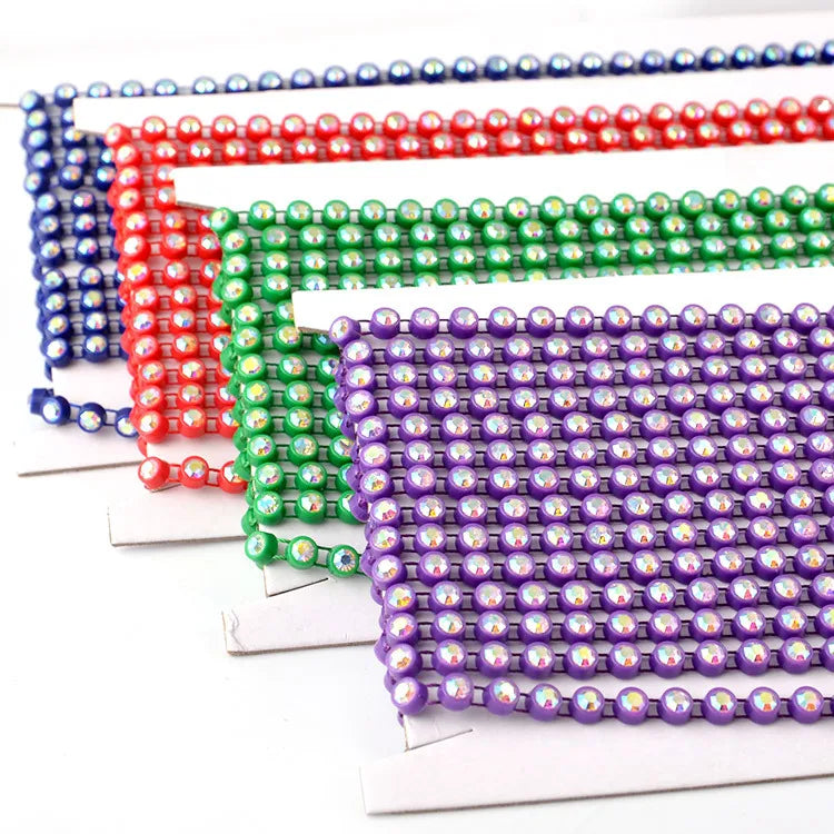 Single Row Diamond Rhinestones Factory Direct for DIY Clothing Shoes Accessories Decoration