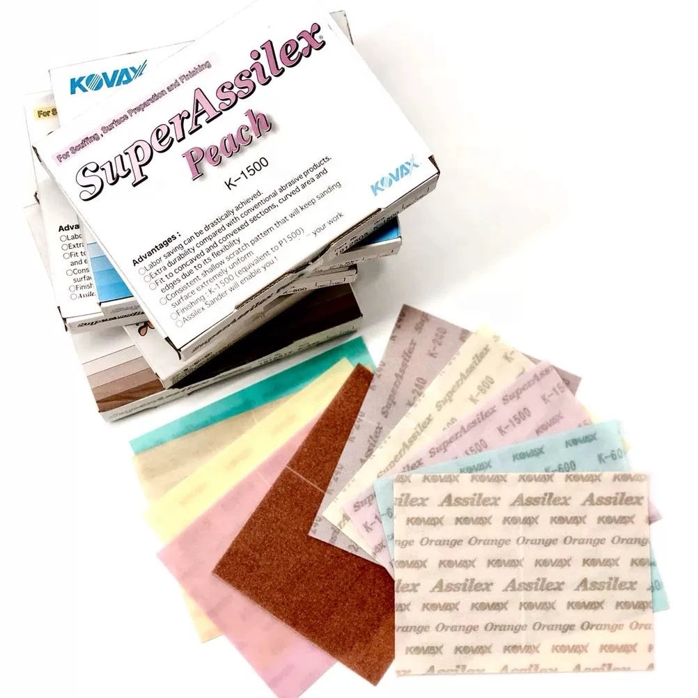 Hot Sales Super Assilex Sheets KOVAX High-Tech Super Assilex Velvet square Sandpaper 130*170mm Emery Latex Paper