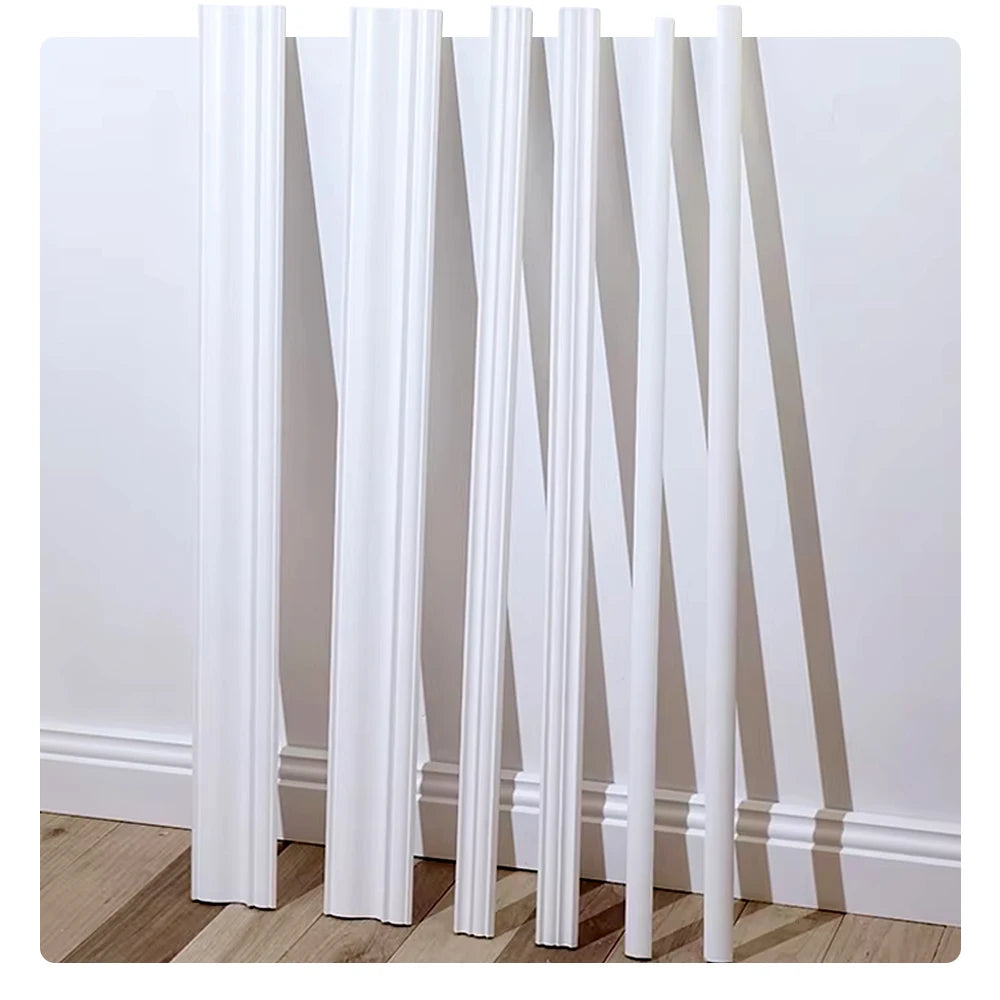 Wholesale Price MDF Moulding Modern White Primed Skirting Baseboard Primed Finish for Hotel Applications Decor Mold