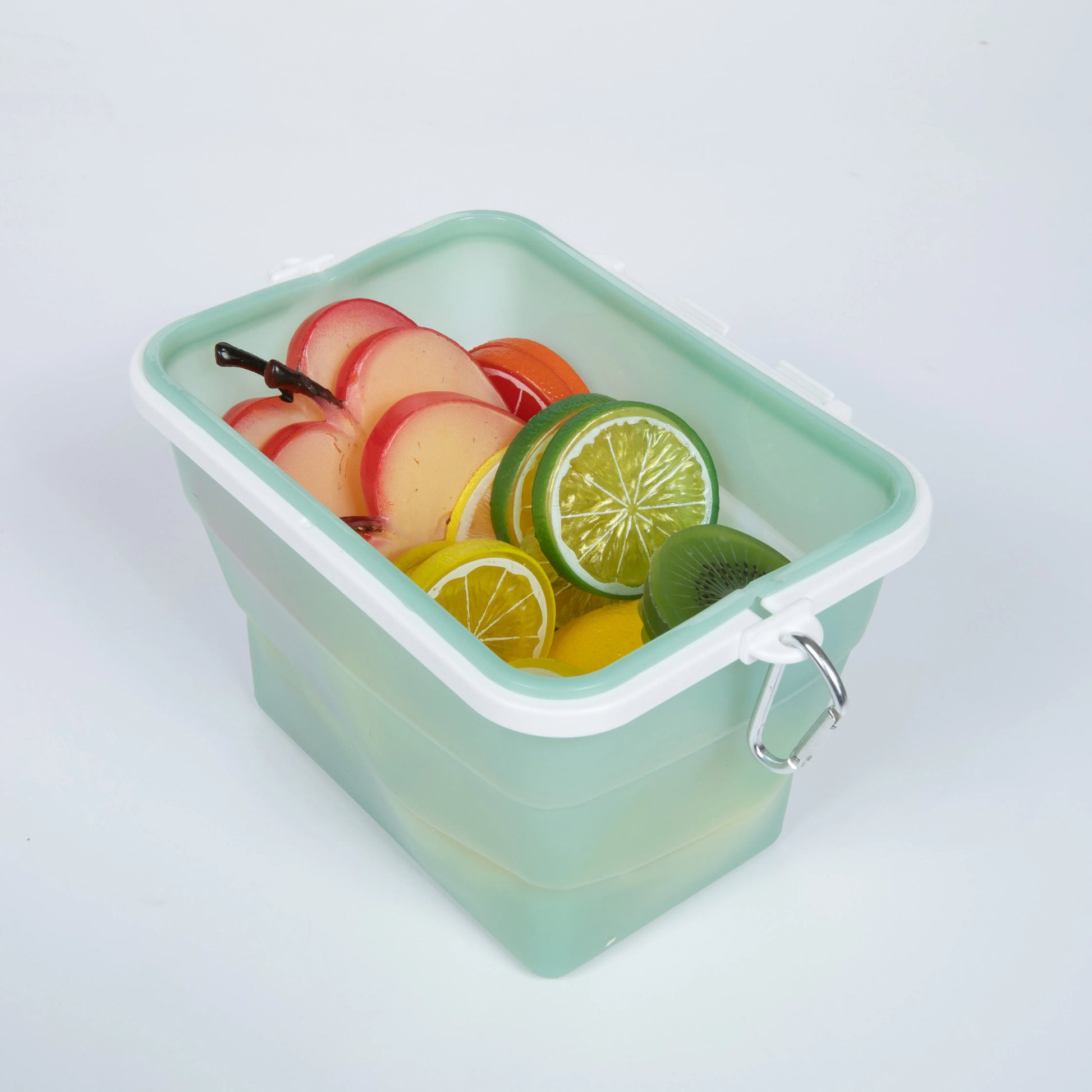 Wholesale New Rectangular Foldable Silicone Crisper sealed Food Bag Silicone Food Classification Storage Bag