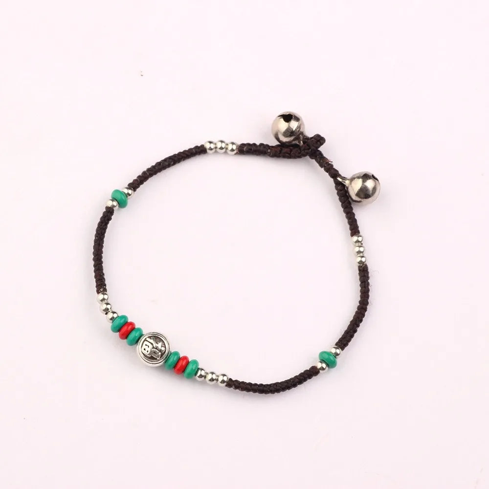 Latest Chinese Stype Nepal Bracelet Hand Weaving Minority Design Retro Decoration Hand Rope Unisex Fashion Jewelry