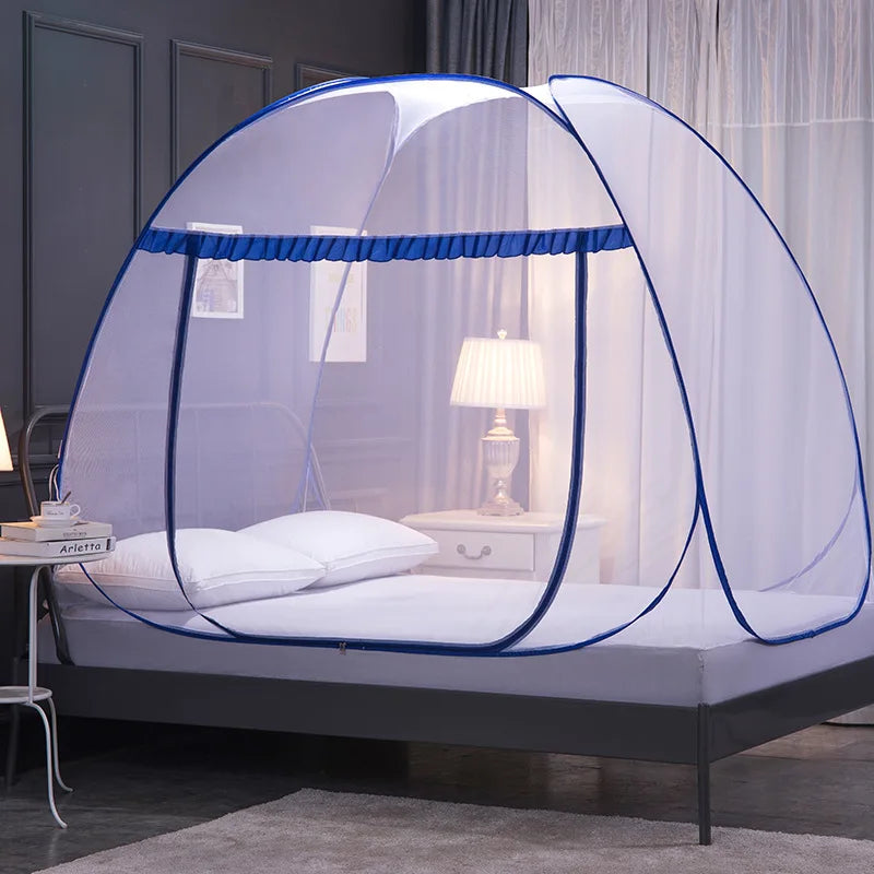 120cm 150cm 180cm 200cm Fully Automatic Portable Mongolian Yurt Mosquito Tent