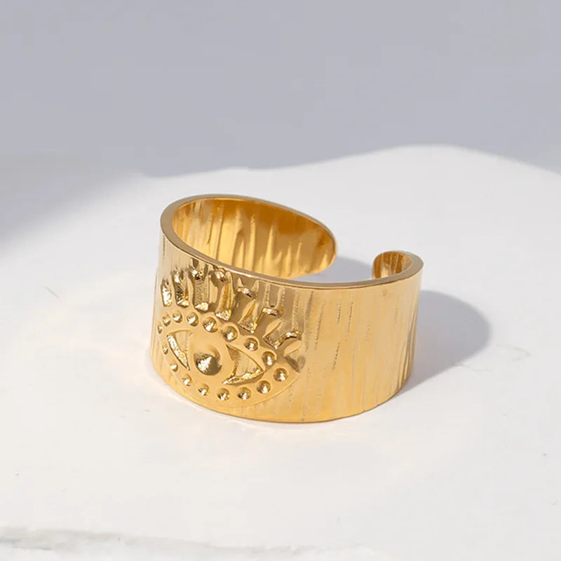 Beimai OEM Ring European and American Personalized Eye Opening Stainless Steel Ring