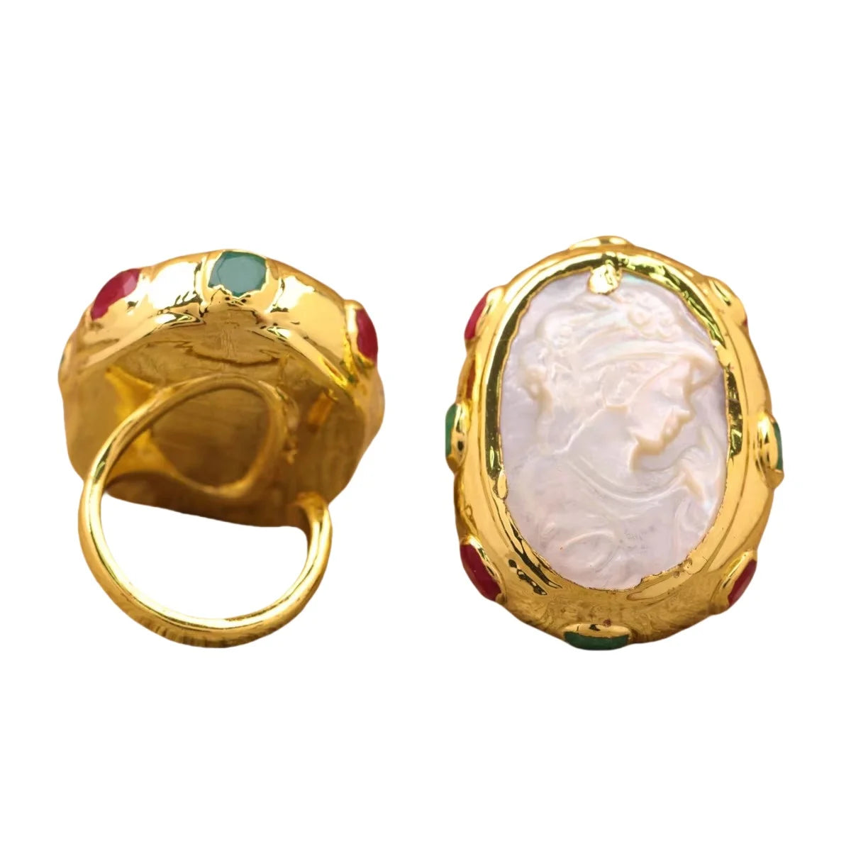 Goddess Shell Rings for Women Dainty Jewelry Mother's Day Gifts