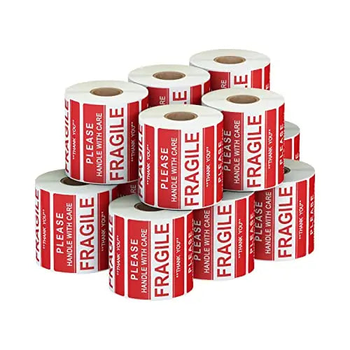 Custom Printed Logo PLA Waterproof Self-Adhesive Paper Labels Reusable and Fragile Stickers for Packaging