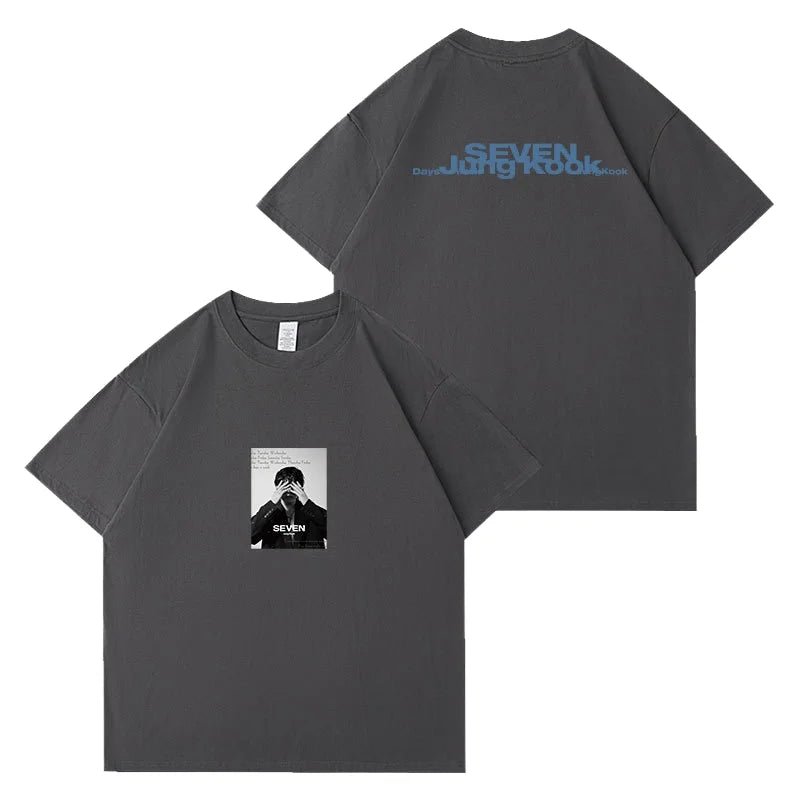 Wholesale Heavyweight Custom Kpop Acid Wash Drop Shoulder Plus Size Short Sleeve Cotton Men's T-shirts
