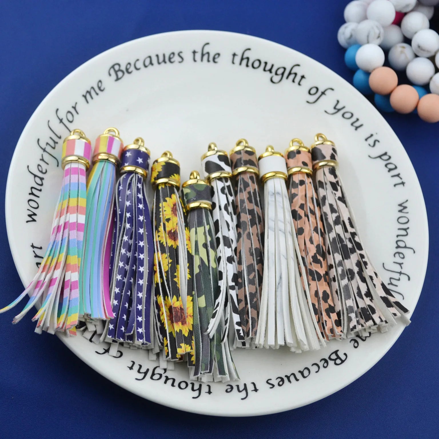 PU Leather Key Chains Tassels Leopard Keychain Women Bag Accessories Pendant Silicone Wristlet Key Rings Leather Tassel Keych
