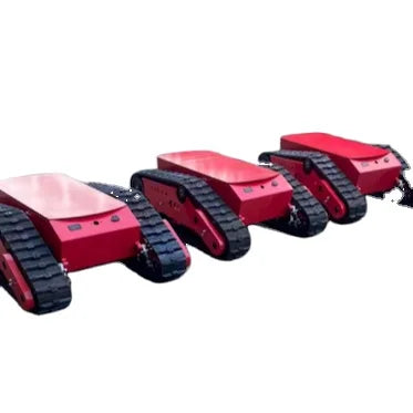 Multifunctional Rubber Track System Electronic Motor Rubber Crawler Loading Weight Rubber Tracked Chassis Undercarriage