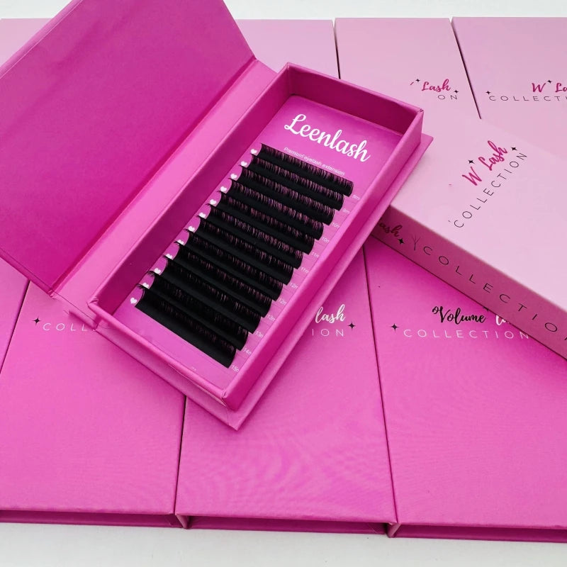Dark for C D Curl Lash Eyelash Extension Supplies Trays Cashmere Matte Black Individual EyeLashes Volume Cruelty-Free Vegan