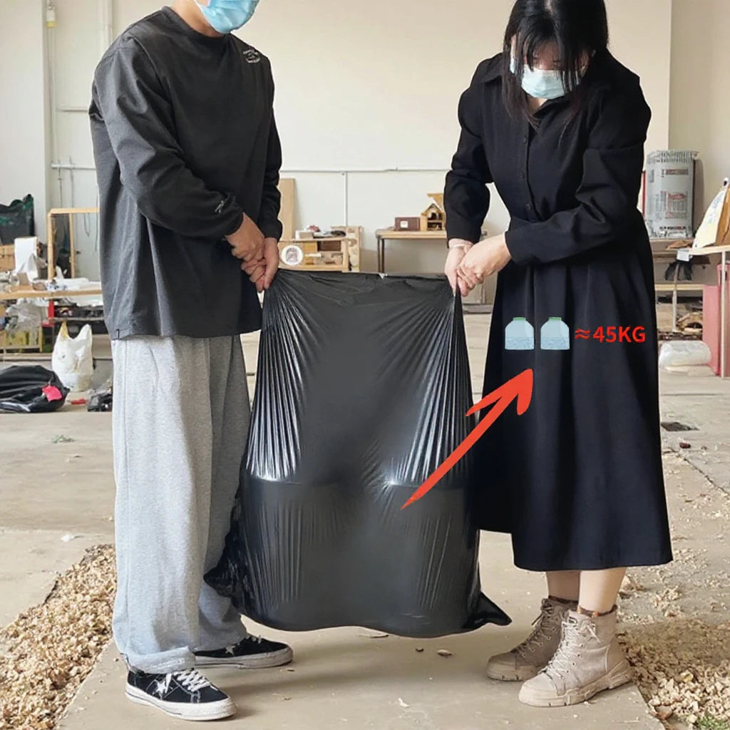 clear Heavy Duty Plastic Industrial Garbage Packaging Clean up Bag Can Liners