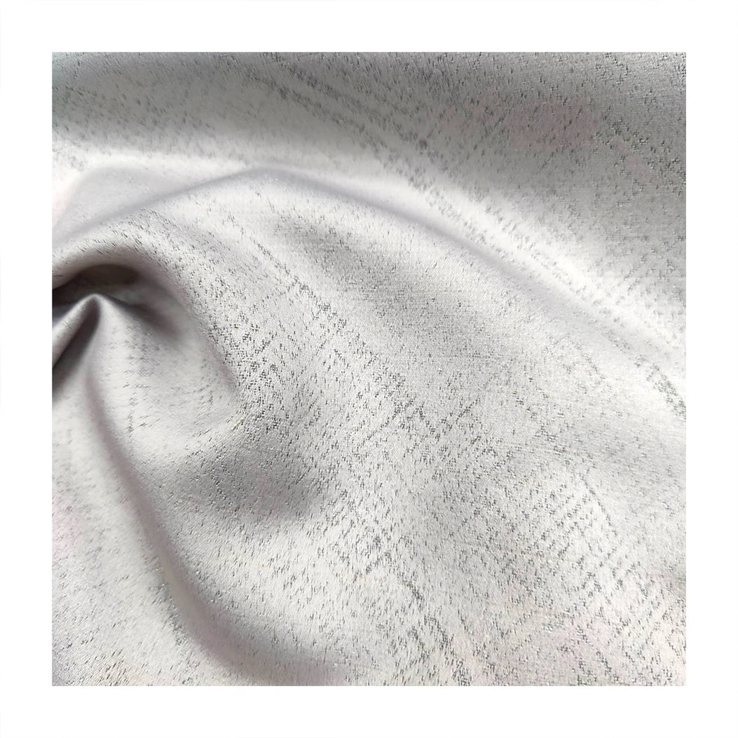 M&Y New Heavyweight Cotton Checked Jacquard Fabric Blackout Grey Living Room on Elegant and Durable Curtain Material