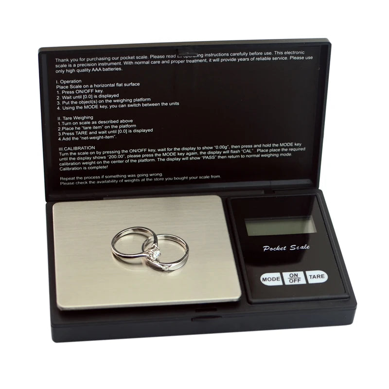 Wholesale Portable Digital Pocket Scales for Gold Jewelry Mini 500g/0.01g Mini Pocket Jewelry Scales