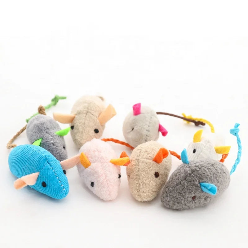 Pet Products New Style Wholesale Plush Simulation Mouse Interactive Catnip Toys for Cat