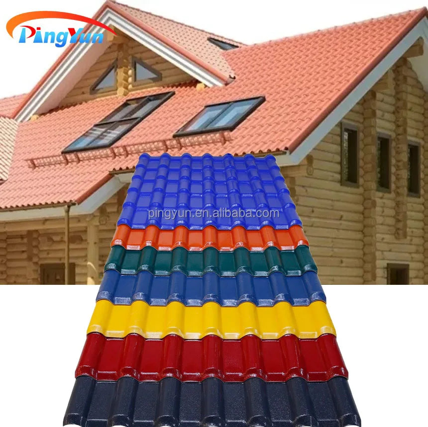Eco-Friendly Plastic Pvc Roofing Sheet Corrugated Heat Insulated ASA Synthetic Resin Roof Tile Suppliers Roofing Shingles