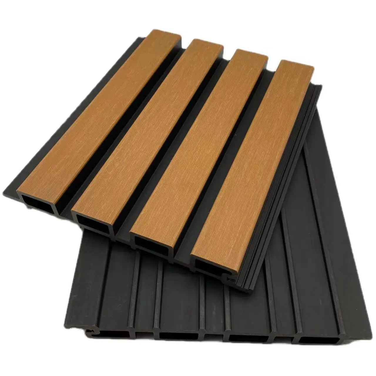 Outdoor Decorative Courtyard 3D WPC Wall Cladding ECO-Friendly PVC Co-extrusion Panel Exterior Walls Ceiling Household Commer