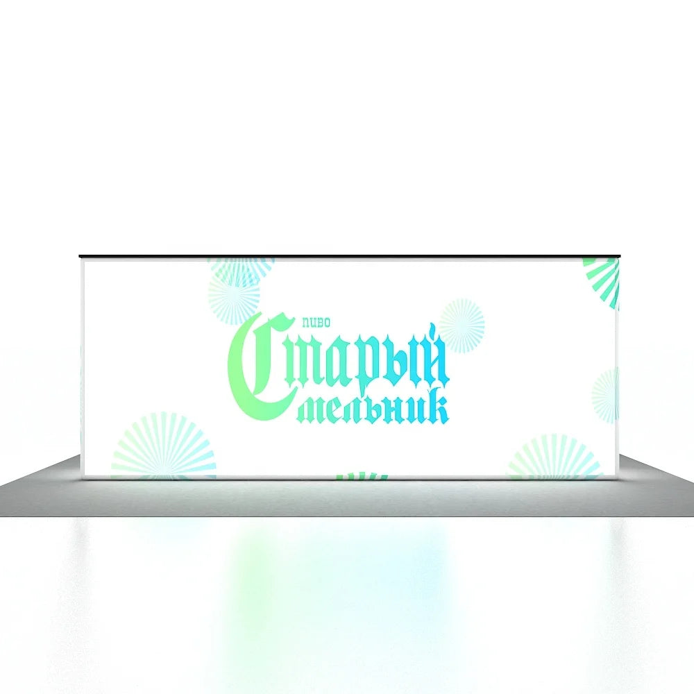 New Design Quick Setup Custom Modular Aluminum Alloy Advertising SEG LED Portable Display Trade Show Booth Promotion Counter