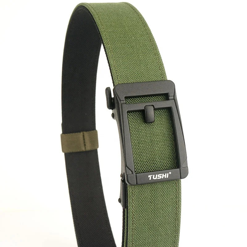 Wholesale 1.38 in Men's Tactical Outdoor EDC Black Nylon Utility Harness Belts Ratchet Systems Alloy for Buckle Belt Appendix