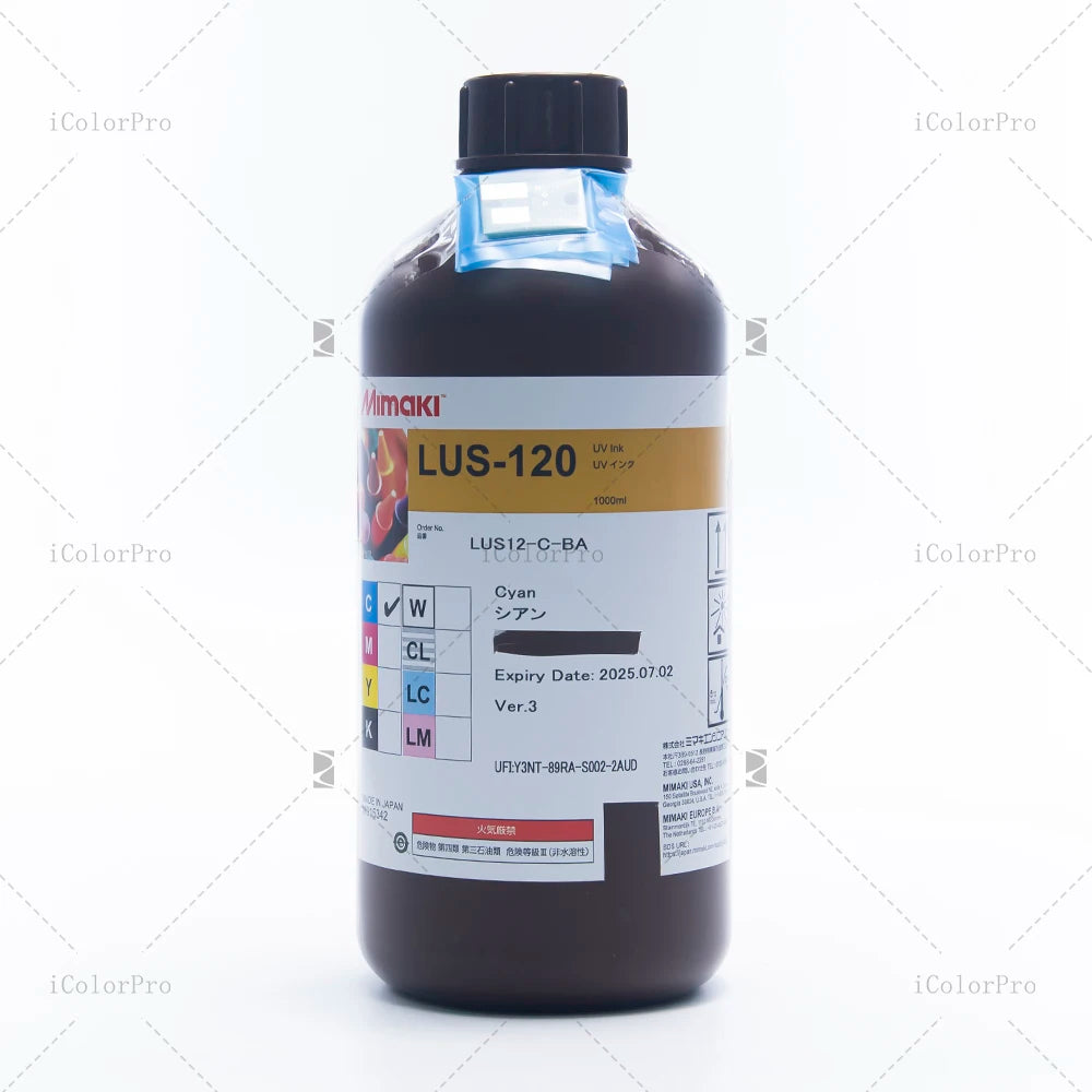 Mimaki LUS 120 UV Ink CMYK LC LM Ink for JFX200-2513/ UJF3042 /UJF6042 Mimaki Printer